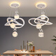 Restaurant Kronleuchter moderner einfacher Esszimmer Esstisch Lampe Bar Internet Promi Schlafzimmer Kronleuchter Verstellbares Neue Zhongshan Lampe 12099y Weiß 50 cm Durchmesser-Drei Farben ohne Stange