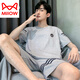 Cat Man (Miiow) Pyjama masculin pour hommes en été à manches courtes en coton pur pour hommes minces 2025 NOUVEAUX garçons à grande taille Clothing HDE-9928 L Men