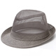 Hengyuanxiang middle-aged and elderly hat men's summer top hat sun hat cool hat casual outdoor mesh dad summer breathable straw hat style two shallow khaki M (56-58cm) adjustable