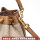 Belle retro casual texture artificial leather one-shoulder crossbody bag bucket bag handbag bag medium size women's apricot brown apricot medium size