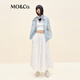 
MO/Co.[active series] Jacket 2025 autumn new product UPF50+ sun protection outdoor hooded jacket MBE3JKT025 Ice gray blue XS /155
