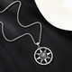 
Compass necklace pendant for men and women versatile personality European and American retro hanging accessories Fashion trendy sweater chain hip-hop accessories Compass necklace