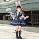 G.duck Judy Rabbit Officer Clothes Girls Dress Lolita Princess Skirt Children's Performance Clothes Girls Birthday Gift Judy Rabbit Officer Dress 100 Size 2~3 years old 90-100cm cm
