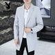 Playboy (PLAYBOY) mid-length suit men's Korean version slim fit spring and autumn trendy handsome pink small suit thin windbreaker jacket pink M 100Jin Jin equal to 0.5 kg or less
