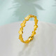 Laomiao gold gold ring solid gold broken ice gourd solid proposal ring ladies model birthday gift for girlfriend 12 rings about 2.55g