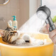 MDUG Pet Shower Dog Cat Bath Shower Shower Special Bathing Artifact Faucet Booster Nozzle Cleaning Supplies Bright Silver 1-button Water Stop 2-level Adjustable
