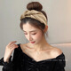 Bai Shilin's high-end high-ceiling headband for women 2025 new high-end headband face wash headband wide-brimmed hairpin headwear black