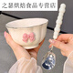 HYWLKJ's special and exquisite bowl for personal special 2025 household bowls, dishes, bowls, chopsticks, tableware combination set, high-end gold-painted plate 8.5 inches, 4 packs, 1389 underglaze