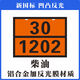 2025新规危险品标志牌新危险化学品标识牌矩形液化气识别号铝合金标志 新国标汽油（33/1203）