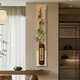 The paintings hanging on the entrance door are facing the medieval style of the new Chinese decorative paintings in 2025 new Song Dynasty aesthetics BY6623+BY6624 30*180CM double-layer superimposed three-dimensional frameless painting +LE