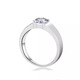 I Do platinum PT950 diamond ring for men 1 carat, love deeply, four-prong cultivated diamond wedding ring, proposal, boyfriend, husband, love deeply, 50 points diamond, opening adjustable