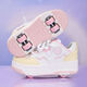 2025 Nouveaux chaussures de déchaînement pour enfants Chaussures garçons quatre roues baskets filles doubles roues patins peuvent marcher et détachable 9921 Black Four Roues Suivez le premier expédition 31 Code standard
