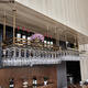 OEMG Weinglas stehen auf dem Kopf nach oben hochwertig europäisch Edelstahl Weinwein auf den Kopf steckend hängende Haushaltsdecke Rack Riegel Rotweintopf b Gold 12035 cm