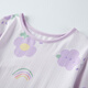 
DEESHA [7A antibacterial bamboo fiber series] Girls' summer short-sleeved five-quarter pants medium-sized children's home clothes skin-friendly pajamas