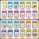 Lingnuo British Quality Children's Early Education Machine Tang Poems Three Hundred Song Poems Enlightenment Chinese and English Audio Learning Card Machine Gift [Blue] 510 Audiobooks