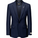 
TPZBWG high-end brand striped suit suit suit set for men 2025 new business casual groom wedding three-piece set Navy blue two-piece set M