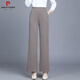 Pierre CARDIN (PIERRE CARDIN) middle-aged m mother wide-leg pants summer thin casual pants loose new straight middle-aged elastic large-size women's pants houndstooth 2687 early summer thin XL 80-95Jin [Jin equals 0.5 kg]