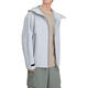 
Skechers solid color outdoor casual sports zipper hooded waterproof jacket jacket men's light fog gray light fog gray XS