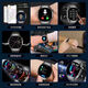 
LQIN WATCH smart watch Huaqiangbei top-end GT5 sports watch gt4 watch smart men's watch gt5 adult watch top-end black belt [HD screen + long battery life + full function + dual watch strap]