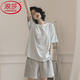 Langshas neuer leichter Luxus-Pyjama für Frauen im Sommer im Sommer Pure Cotton Kurzärmelige süße Sommerstudenten können Hauskleidung für Outdoor-Schüler YX-9855 m tragen [empfohlen, 80-100jin zu tragen [Jin gleich 0,5 kg]]]