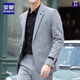 Romon (Romon) Casual Blazer Herrenanzug koreanischer Stil schlanker und gutaussehender trendiger formeller Tops ein Stück Spring und Herbst Black [Top] XL empfohlen [141-160jin [Jin ist 0,5 kg]]