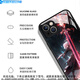 Animation du destin double platine Sabre Xiaomi 14 boîtier de téléphone mobile FOG13 périphérique 11ultra Redmi K70 My King Note12pro Cartoon MI10 2D K60 Glass K50 approprié K 6167-Liquide Glass-Texture Black Xiaomi