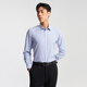 Youngor men's striped 100-count DP no-iron spring new business casual long-sleeved shirt 10273