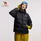 Camel Women's Down Jacket 2025 Autumn and Winter New Style Men and Women Same Style High-Polster a prueba de viento y tibia chaqueta antiestática