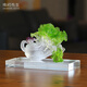 Mr. Nan Chu's fortune-enhancing glazed cabbage ornaments, simple style, high-end living room and office ornaments, housewarming and opening gifts
