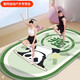 Zhizhou rope skipping yoga mat, soundproof and shock-absorbing, indoor sports, non-slip grip, large thickened jumping exercise, Pilates, dedicated for masters, non-slip, shock absorption and noise isolation, size 100X160CM, jumping without disturbing people