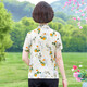 
Pei summer short-sleeved printed thin lapel color ice silk women's shirt for women 2025 middle-aged mother suit 6623 red XL XL90-105Jin [Jin equals 0.5 kg]