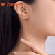 Liuguifu Jewelry Platinum Earrings Women's PT950 Earrings Birthday Gift About 1.90g