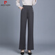 Pierre CARDIN (PIERRE CARDIN) middle-aged m mother wide-leg pants summer thin casual pants loose new straight middle-aged elastic large-size women's pants houndstooth 2687 early summer thin XL 80-95Jin [Jin equals 0.5 kg]