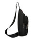 
New chest bag men's bag one-shoulder crossbody bag casual crossbody bag Oxford cloth chest cross bag trendy men's bag 9905 large plate black