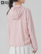 
Jack Wolfskin Wolfskin Skin Claw Skin Clothes for Women Spring and Summer Sports Outdoor Comfortable Breathable Sunscreen UPF50+ Hooded Jacket Jacket 2617/Pink S 160/84A