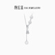 Chao Acer Gourd Coin Platinum Pendant Chain PT950 Necklace Set Chain Neck Ornament Birthday Gift for Women Price Chain length is about 42cm+, including labor cost 630 yuan 6.95g