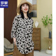 Romon (Romon) 2025 Summer New Leopard Print Shirt pour femmes Fashion Casual Sun Protection Shirt Top pour les femmes à la mode