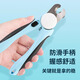 Cat and dog nail clippers for small, medium and large dogs, convenient cat blood line, pet cat and dog nail clippers, good trimming items, pet nail clippers - white and orange