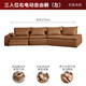 
Gujia Home [Clearing Collection Functional Sofa 2]-Not Supports Warehouse Delay Return Exchange Living Room Electric Sofa 6172 Baroque Brown Three-person Right Electric Free Lying