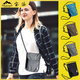 
Raft core close-fitting neck passport bag travel abroad air ticket large mobile phone bag crossbody bag waterproof certificate bag custom printed logo upgrade 7 compartment/anti-theft black