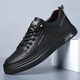 Prince Yierkang 2025 spring and summer new men's shoes, gold plate shoes, breathable white shoes, men's casual fashionable leather shoes, men's casual shoes, 23901 white sports shoes size 42 standard sports shoes size