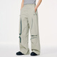 MMLG 87 mm Schnelltrocknende Casualhose für Frauen im Sommer Neues verstellbares Nischendesign Koreanisch mit weitem langen Hosen dunkelgrauer XL
