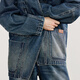 Chaqueta casual de chuyu para mujeres 2025 Autumn New Retro French Denim Flow Heavy Industry Chaqueta Top Osck Blue M