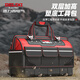 DELIXI ELECTRIC tool bag storage bag repair electrician tool bag woodworking tool bag canvas large capacity construction site shoulder bag plastic bottom leather tool bag 16 inches