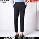 Lilang Herren Neun-Punkte-Hosen 2025 Sommer dünne Stretch Slim Fit 9-Punkte-Hosen ohne bügeln Geschäfte Casual Hosen 9918 Grau 32
