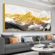 Zoci de regreso contra Jinshan Mural Decorating Sala de estar de alta gama Rizhao Jinshan Sala de estar Sofá Pintura de paisaje de pared CT-3524 Atrías contra Shan Fitness Glass Longitud 300*120 Elegante Marco de aluminio de oro de oro