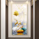 Sanqihu Fulu entre dans la porte et les peintures décoratives de l'entrée de l'entrée Corridor moderne peintures peintures murales salon atmosphérique Ly-6085-Stone 50 * 35 mm Cadre en alliage en aluminium + texture + texture