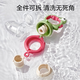 Jingmengyuan Baby Food Bite Bag Fruit and Vegetable Silicone Teething Stick Baby Eats Fruit Complementary Food Baby Food Bite Bag S 1 Pack Green S/L Double Bite Bag