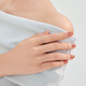 Lukfook Jewelry Platinum 950 wavy platinum ring tail ring closed ring price No. 11 - about 1.00 grams