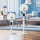 Intelligent Voice Shaking Air Circulation Fan Home Bedroom Silent Floor Fan Office Powerful Refrigeration Air Conditioning Fan Stand Standalone Small Electric Fan Level 1 Energy Consumption Flagship 3D Monsoon Cycle AI Voice Control丨Aromatherapy Negative Ion Purification 2025 New Upgraded Model